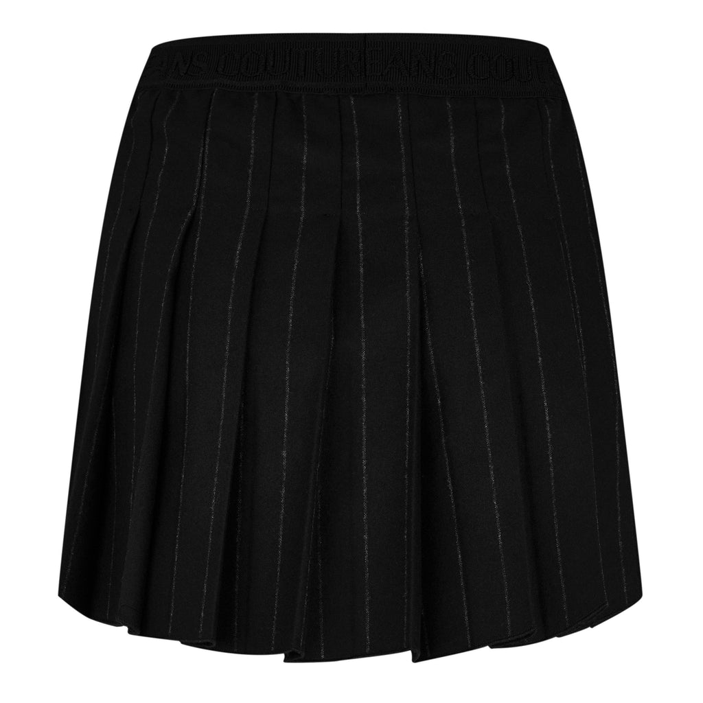 Pinstripe Pleated Skirt
