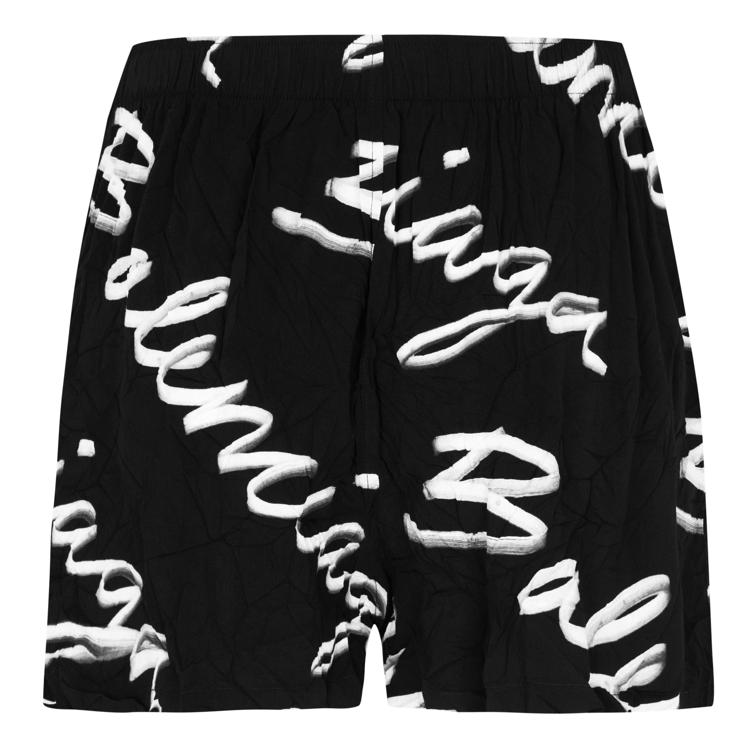 Script Logo Woven Oversized Fit Tracksuit Shorts