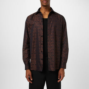 Logo Print Poplin Shirt