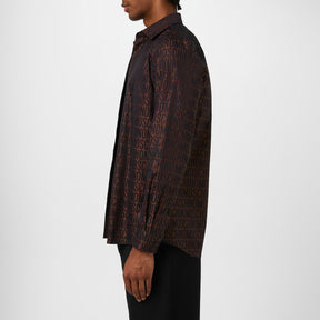 Logo Print Poplin Shirt