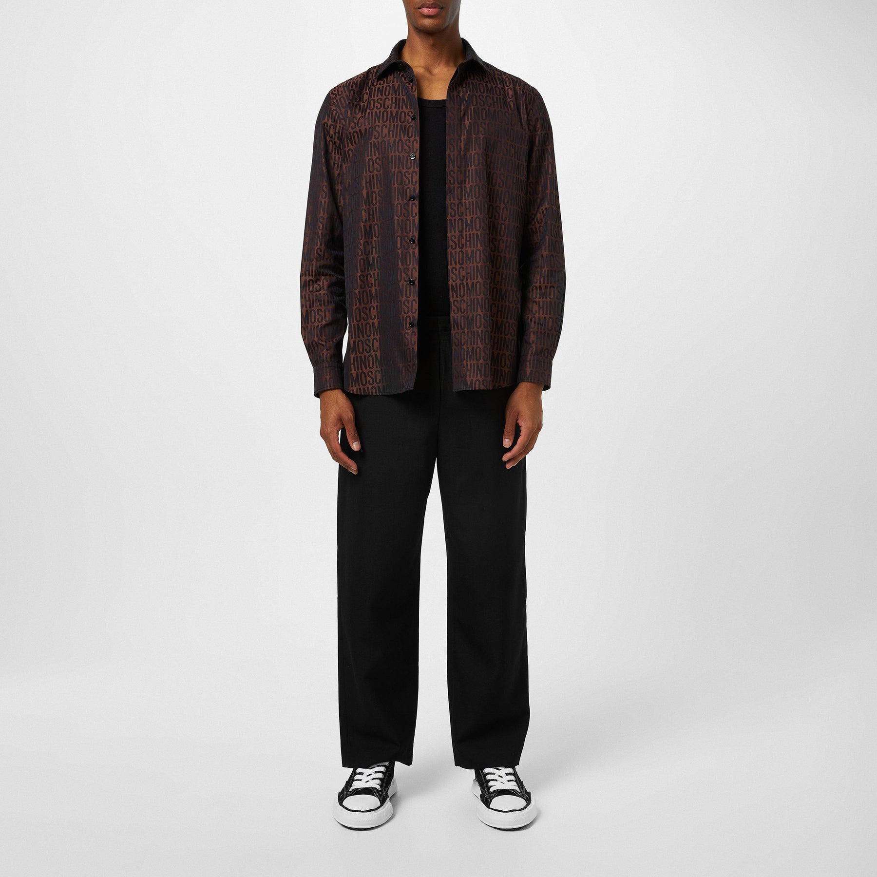 Logo Print Poplin Shirt