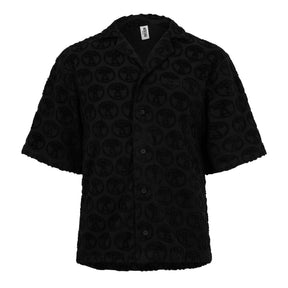 Textured Logo Short Sleeve Shirt