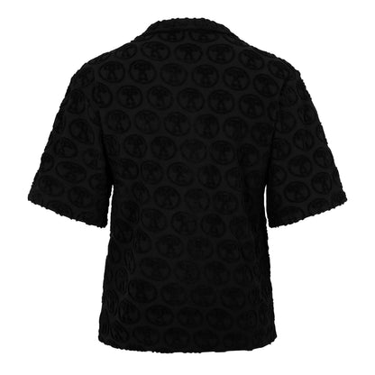 Textured Logo Short Sleeve Shirt