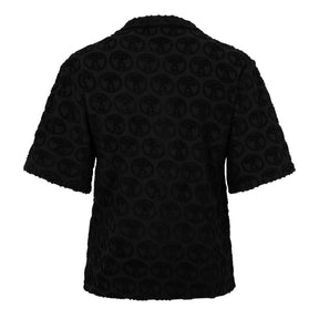 Textured Logo Short Sleeve Shirt
