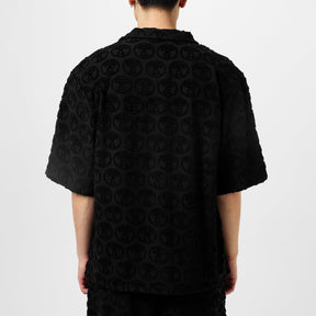 Textured Logo Short Sleeve Shirt