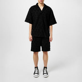 Textured Logo Short Sleeve Shirt