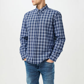 Men's HBB CLiam BD Ck Patterned Long-Sleeve Shirt