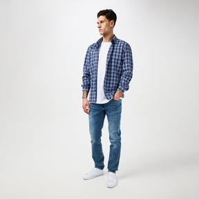 Men's HBB CLiam BD Ck Patterned Long-Sleeve Shirt