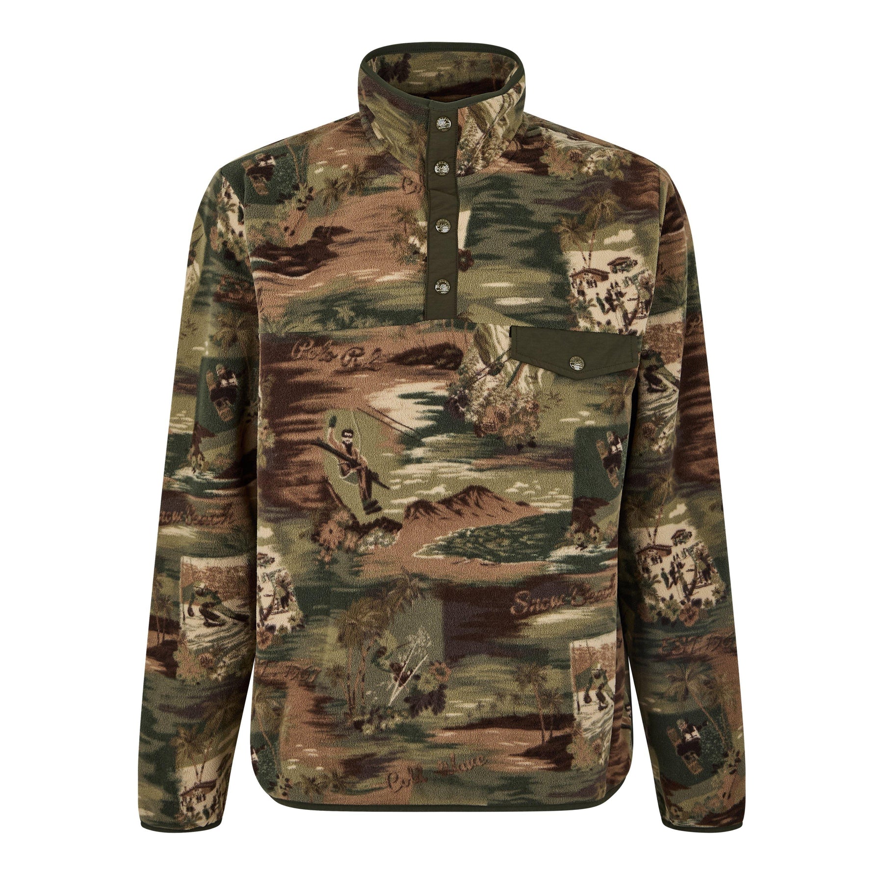 Camo Ski Fleece Top