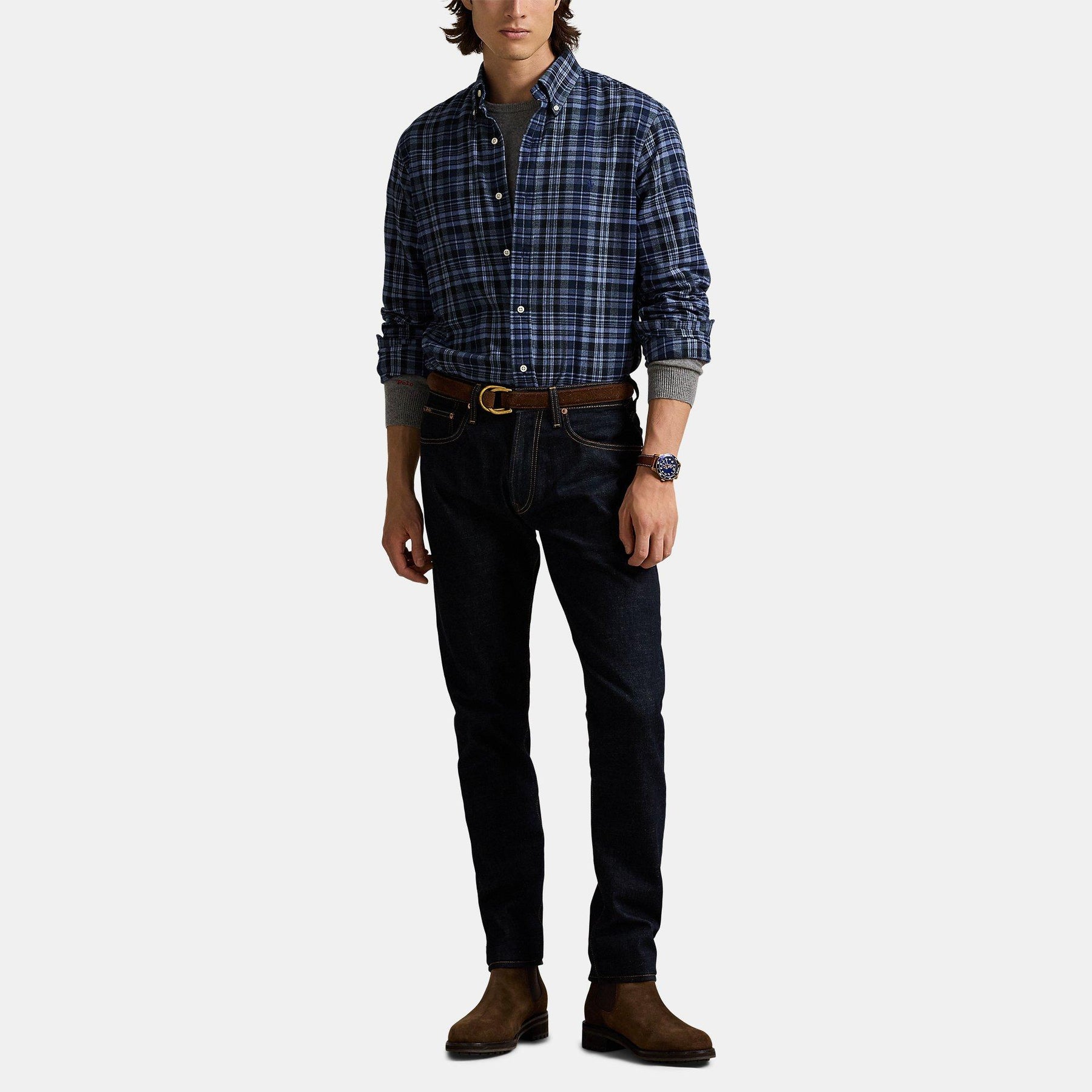 Check Twill Long Sleeve Shirt