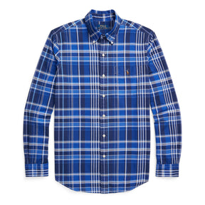 Custom Fit Plaid Oxford Shirt
