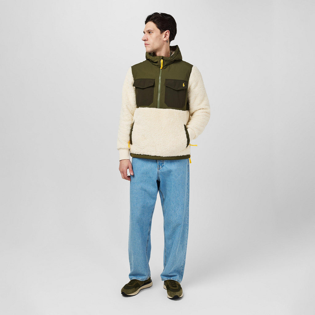 Pile Fleece Hybrid Hoodie