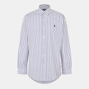 Long Sleeve Striped Poplin Shirt