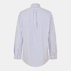 Long Sleeve Striped Poplin Shirt