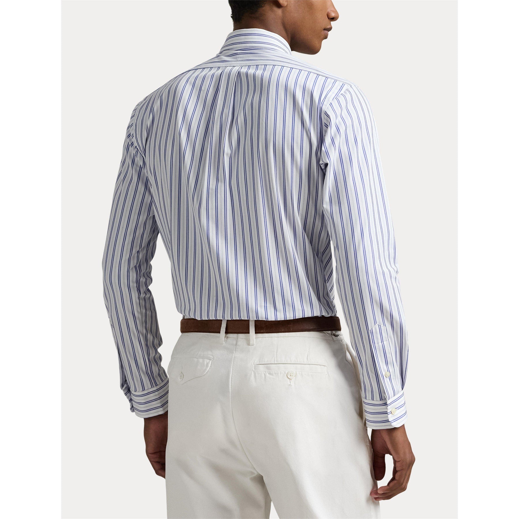 Long Sleeve Striped Poplin Shirt