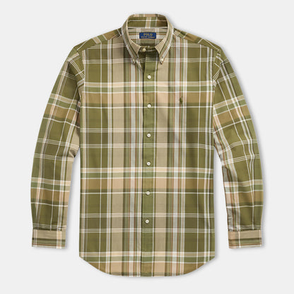 Striped Poplin Long Sleeved Shirt