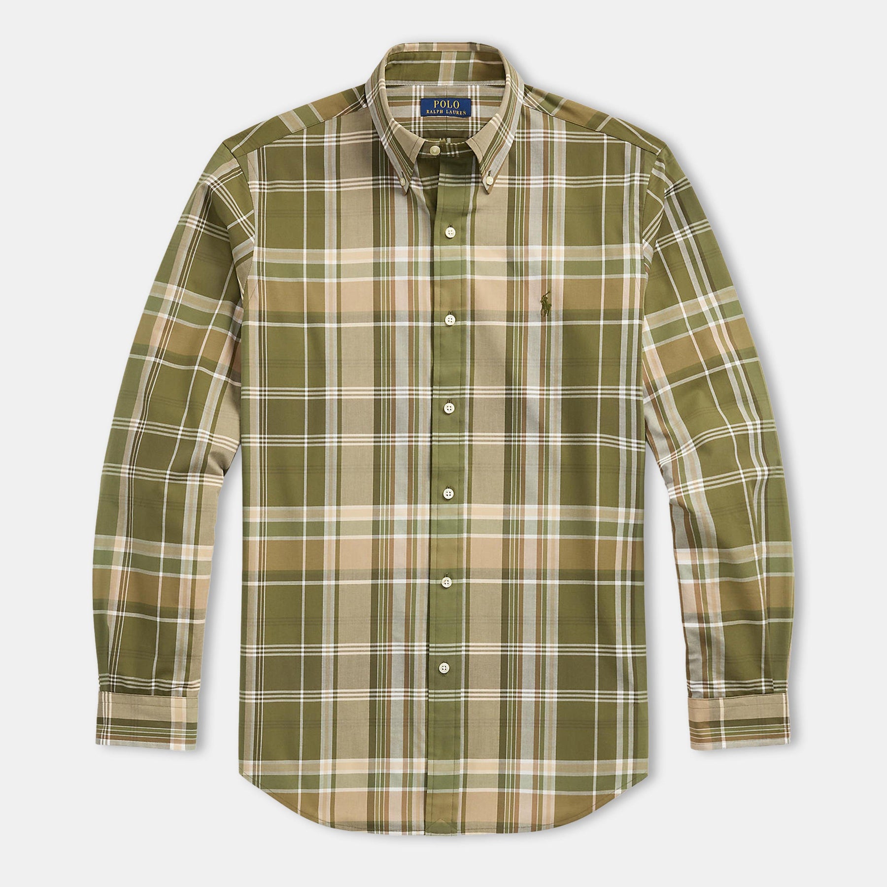 Striped Poplin Long Sleeved Shirt