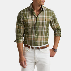 Striped Poplin Long Sleeved Shirt