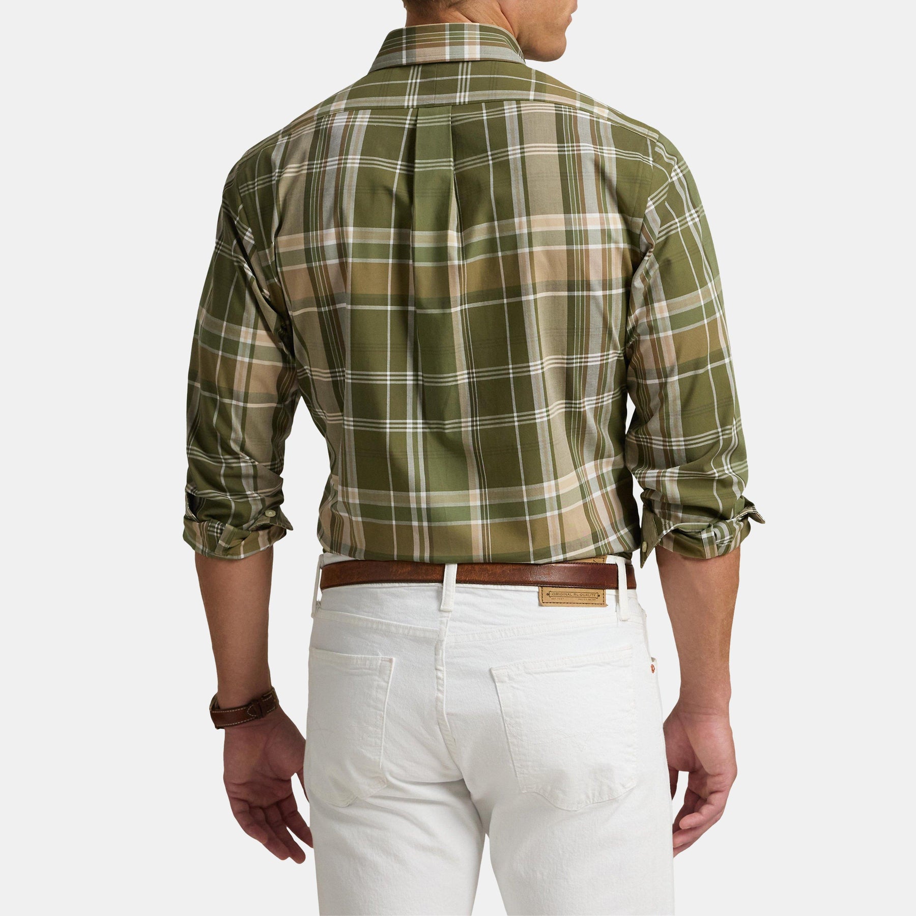 Striped Poplin Long Sleeved Shirt