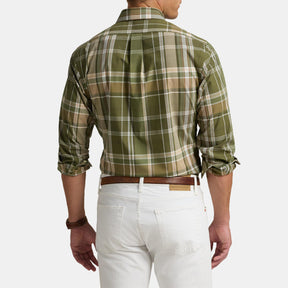 Striped Poplin Long Sleeved Shirt