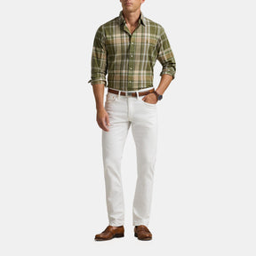 Striped Poplin Long Sleeved Shirt