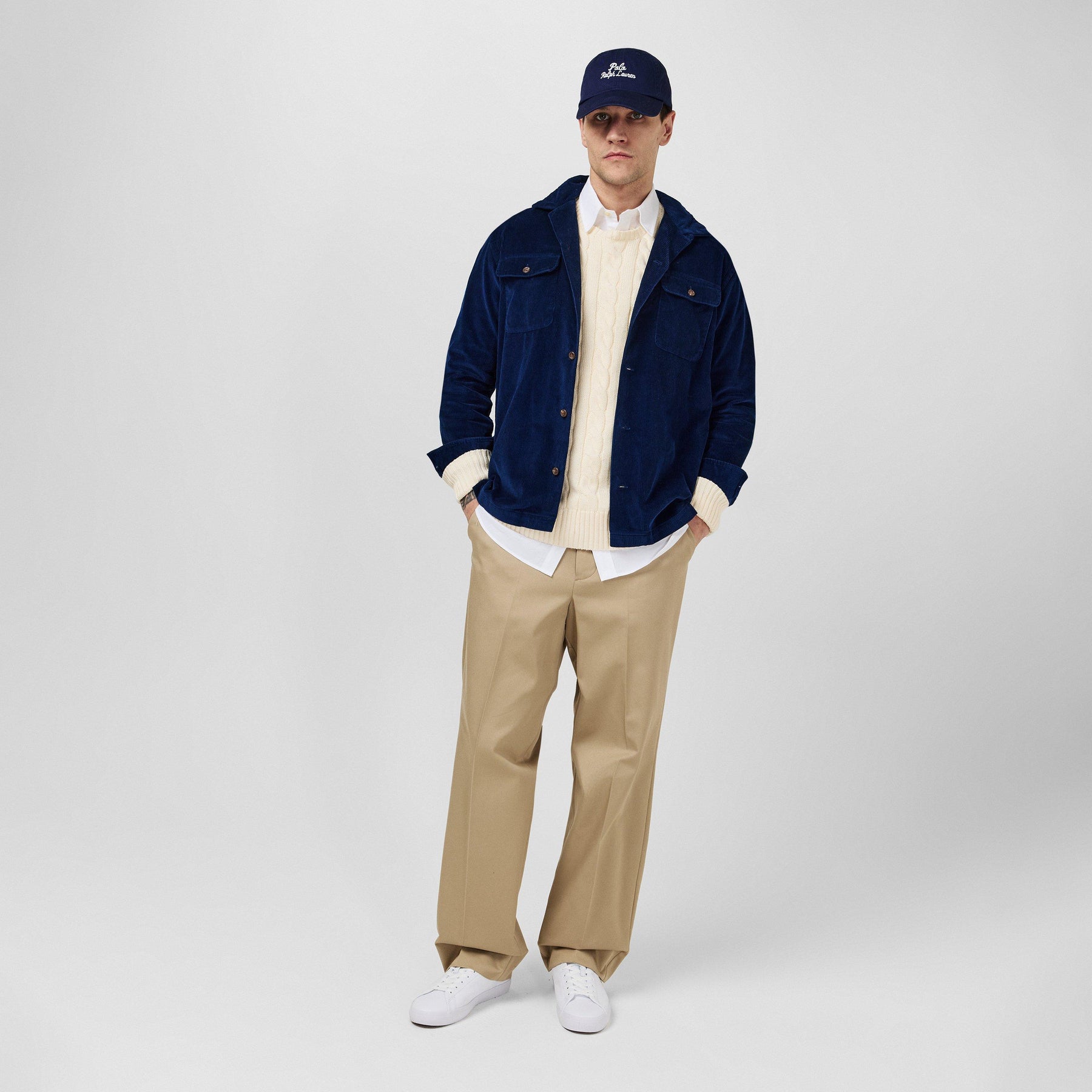 Wide-Wale Cord Overshirt