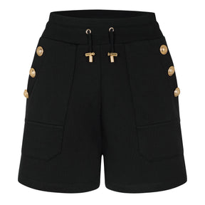 Six Button Jersey Shorts