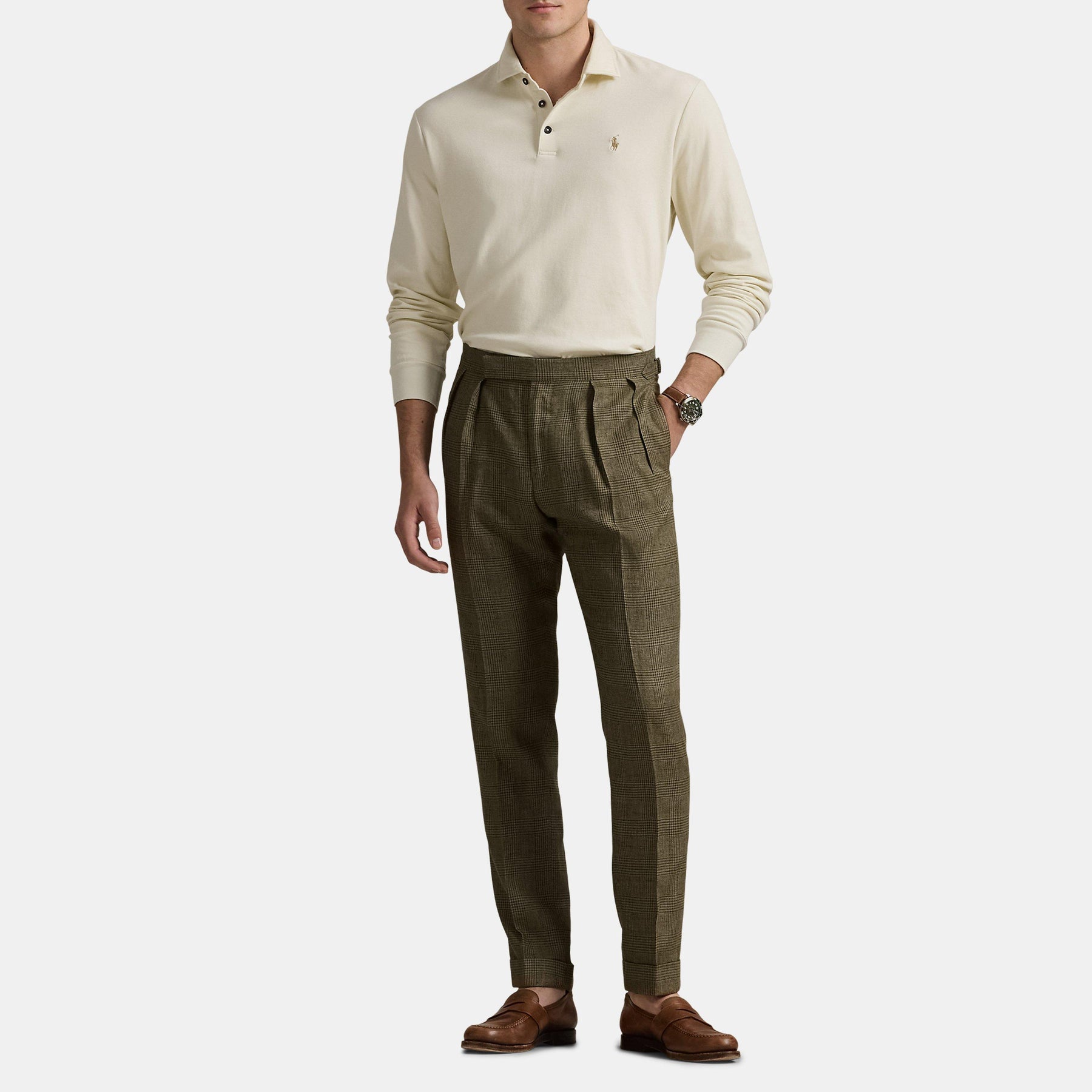 Long Sleeve Polo Top