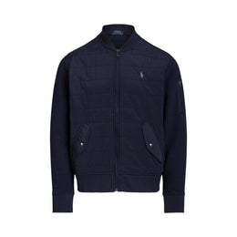 Double Knit Quilted Bomber Jacket