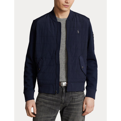 Double Knit Quilted Bomber Jacket