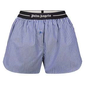 Logo Band Striped Shorts