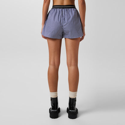 Logo Band Striped Shorts