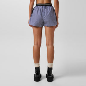 Logo Band Striped Shorts
