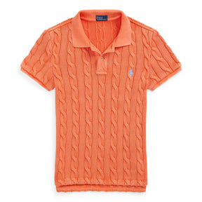 Cable Knit Polo Shirt