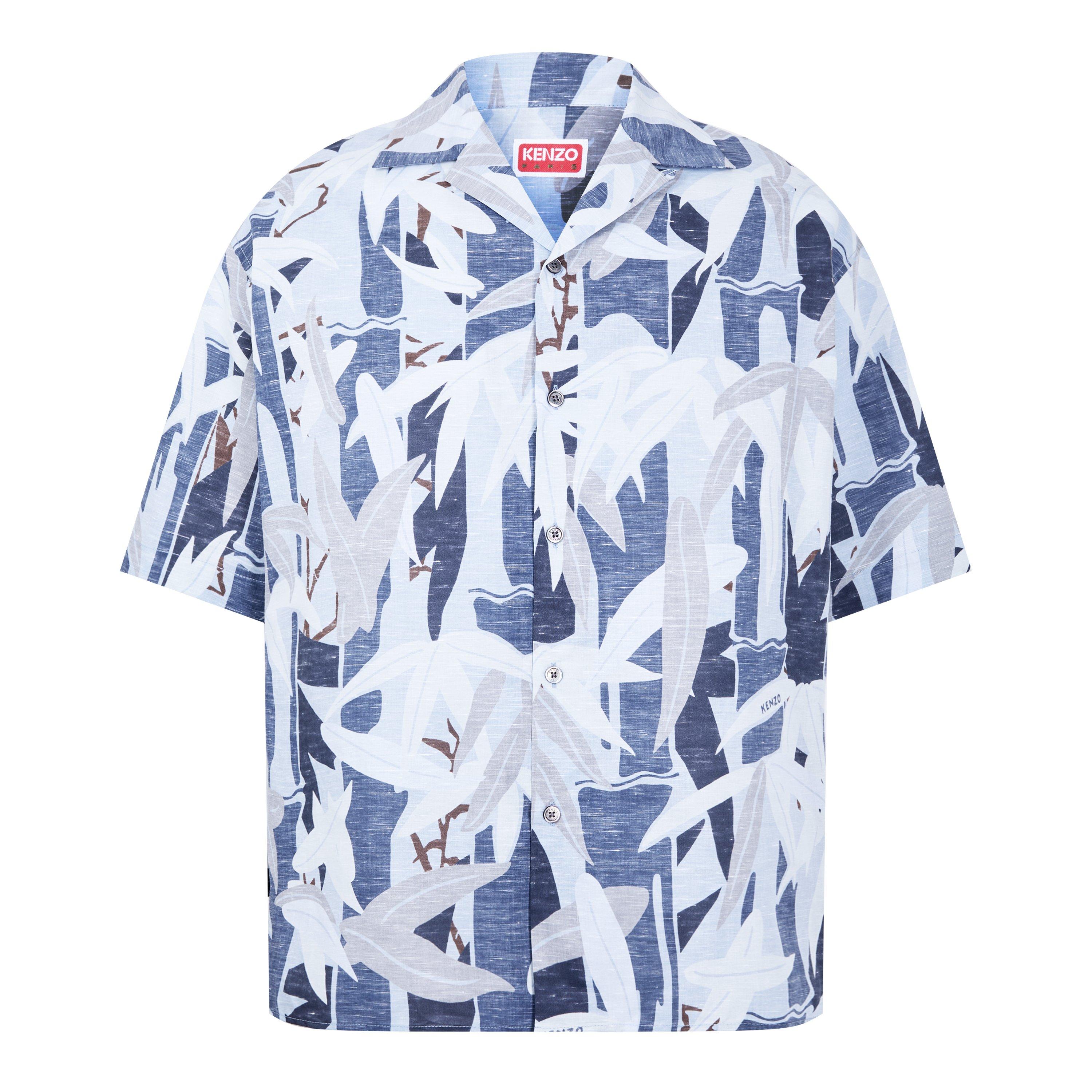 Men's Hawaiian Short-Sleeve Patterned Shirt