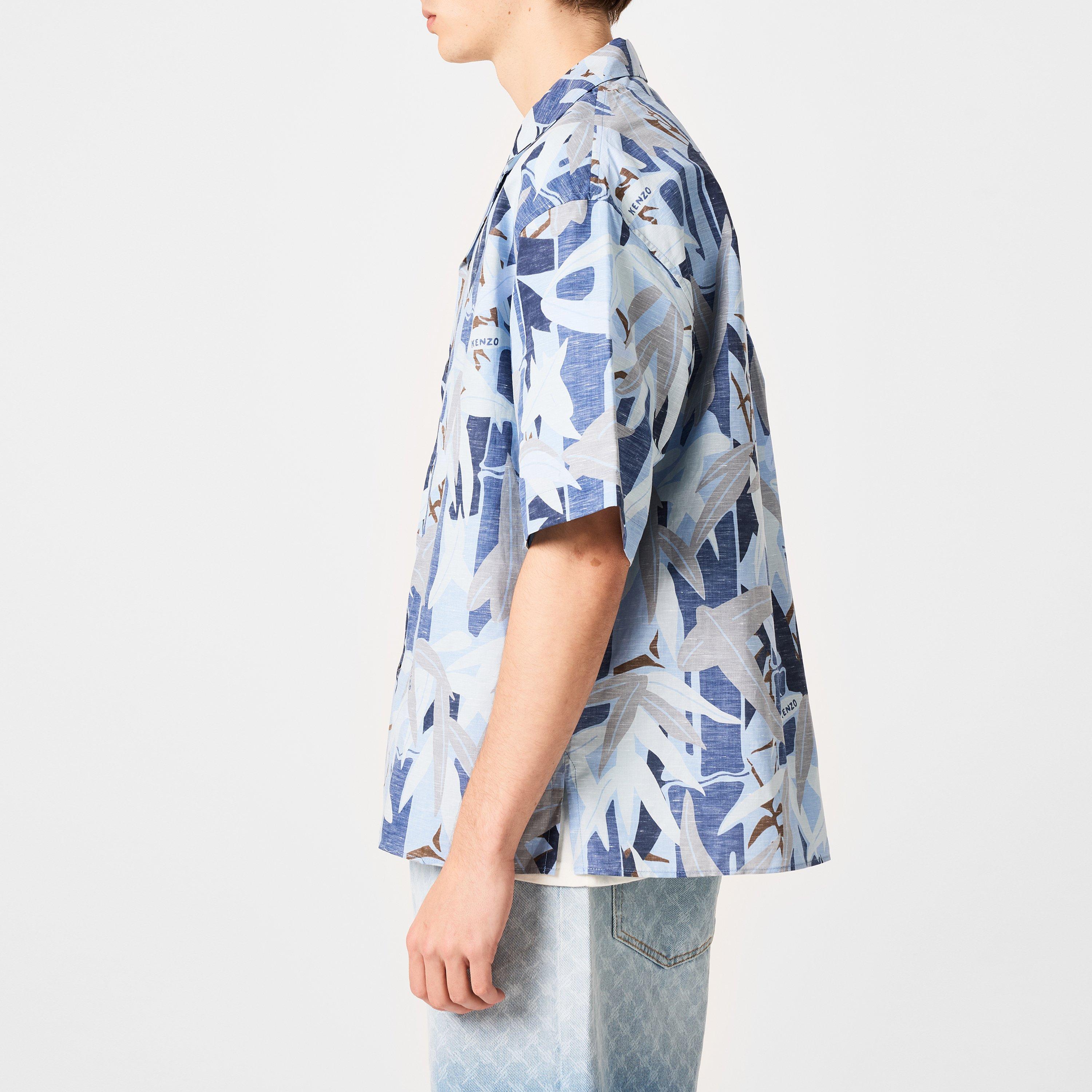 Men's Hawaiian Short-Sleeve Patterned Shirt