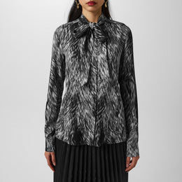 Animal-Print Blouse