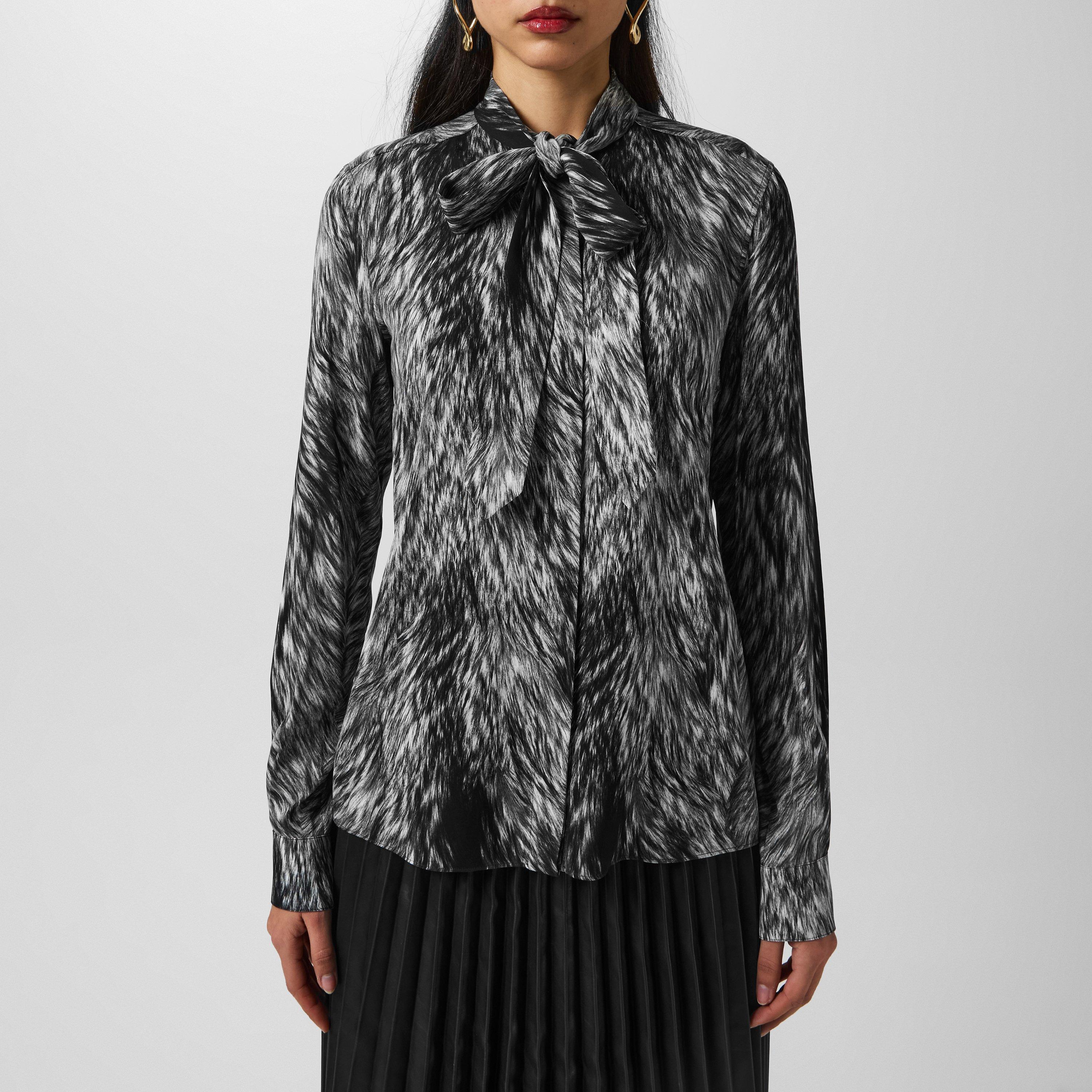 Animal-Print Blouse