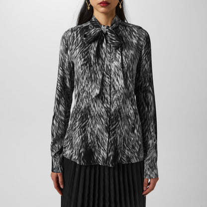 Animal-Print Blouse