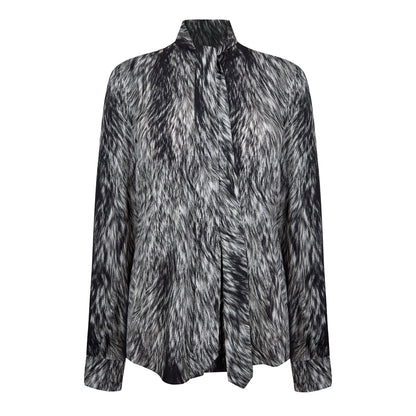 Animal-Print Blouse
