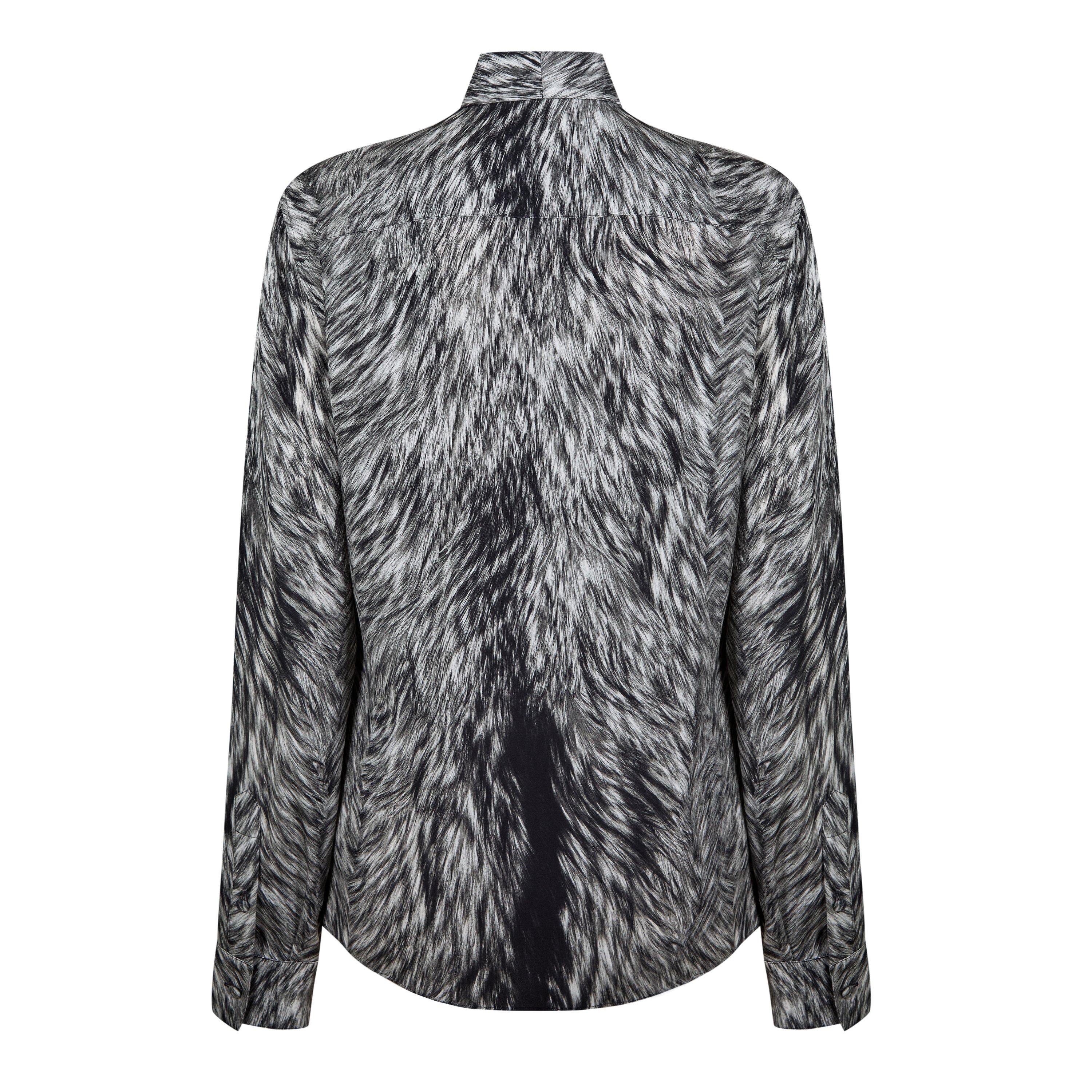 Animal-Print Blouse