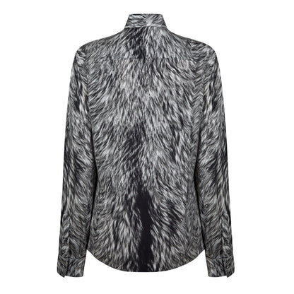 Animal-Print Blouse