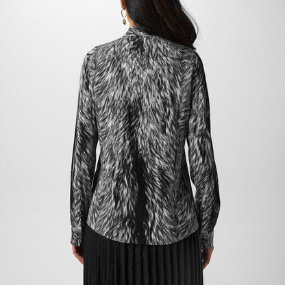 Animal-Print Blouse