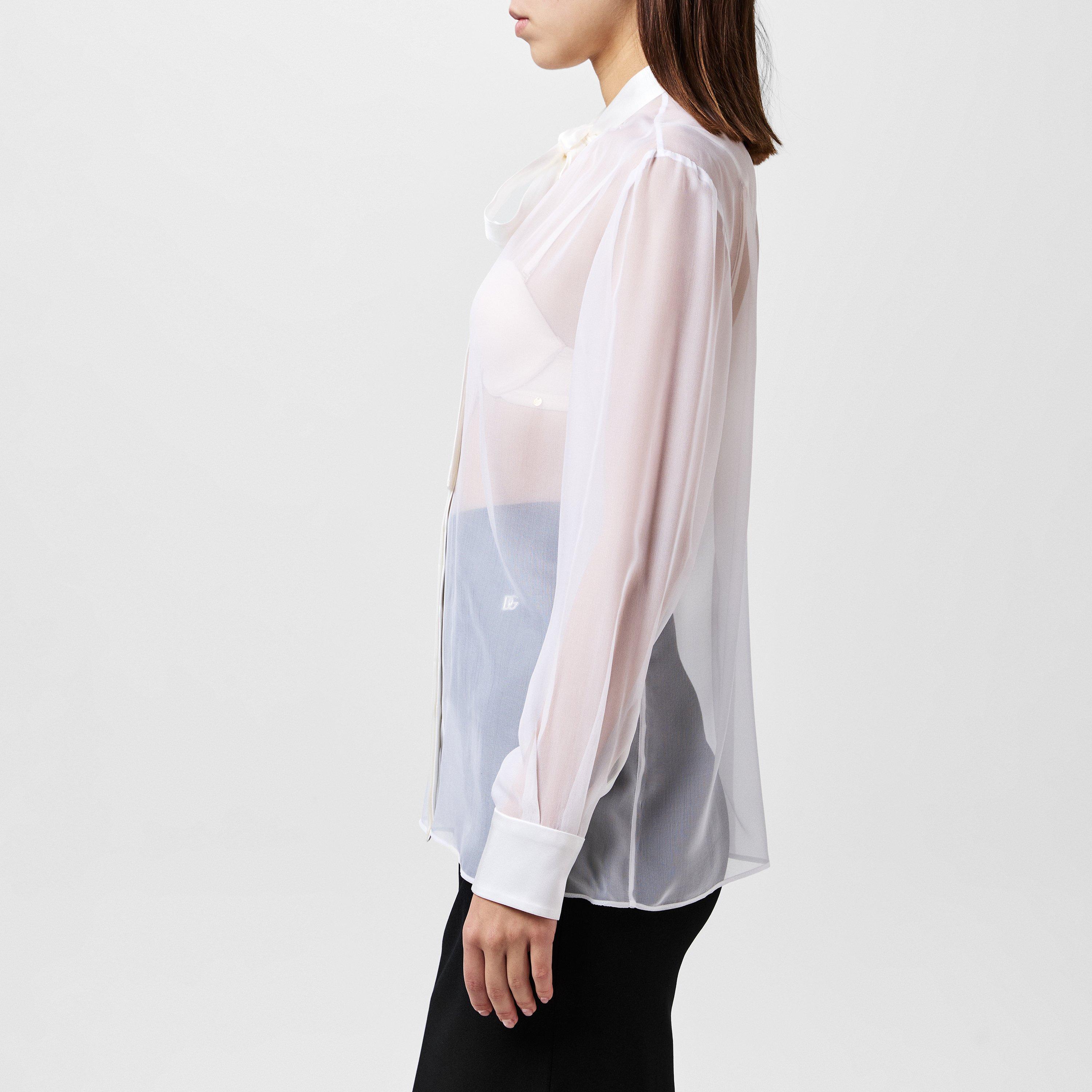 Sheer Bow Blouse