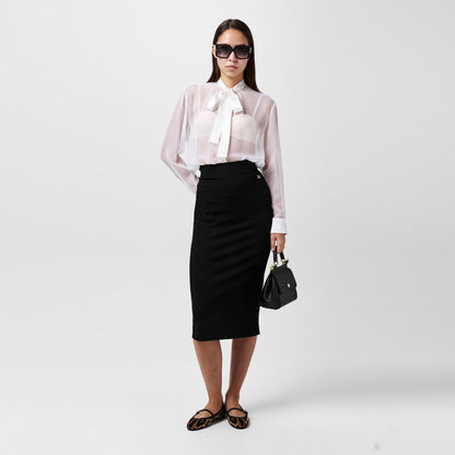 Sheer Bow Blouse