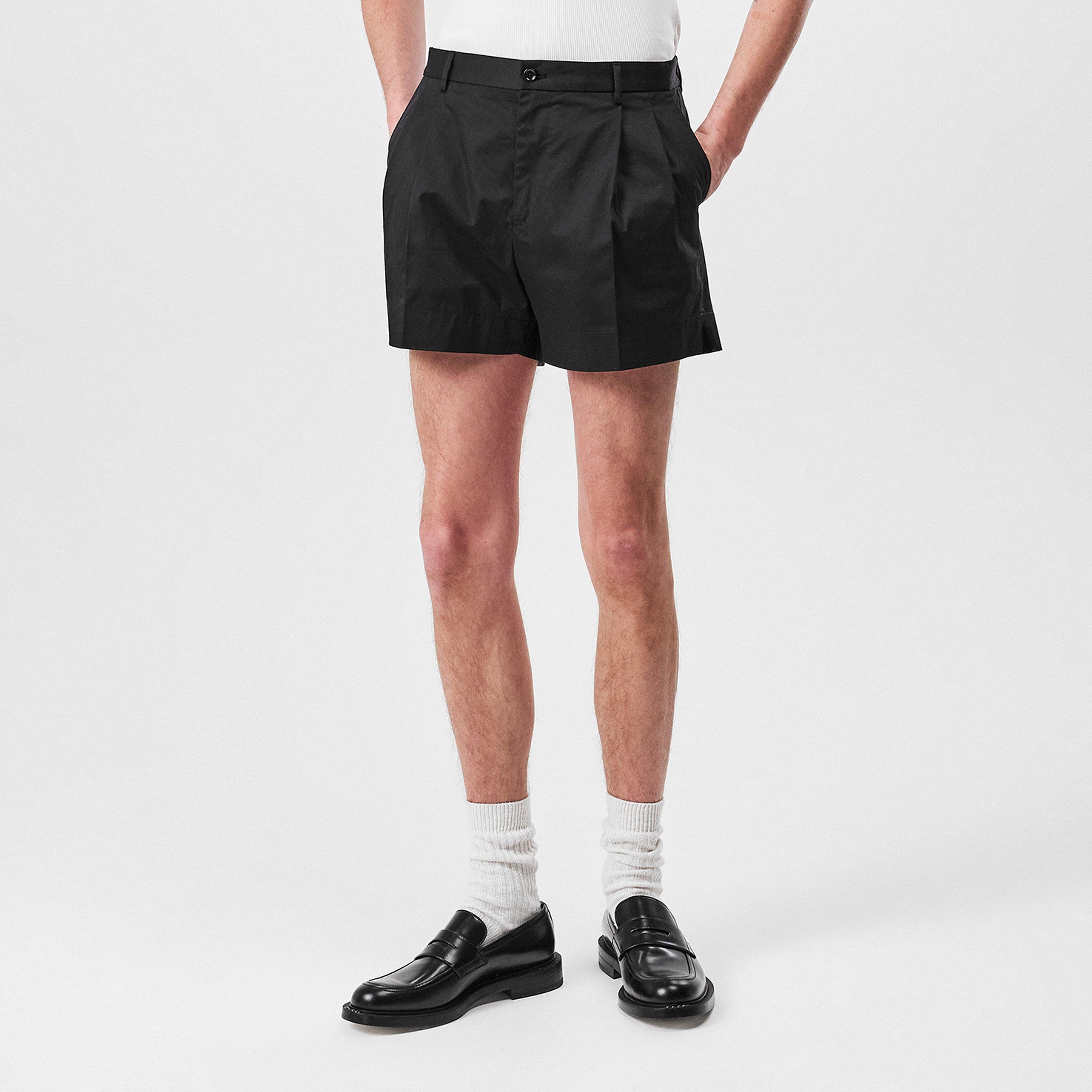 Pleated Tailored Shorts