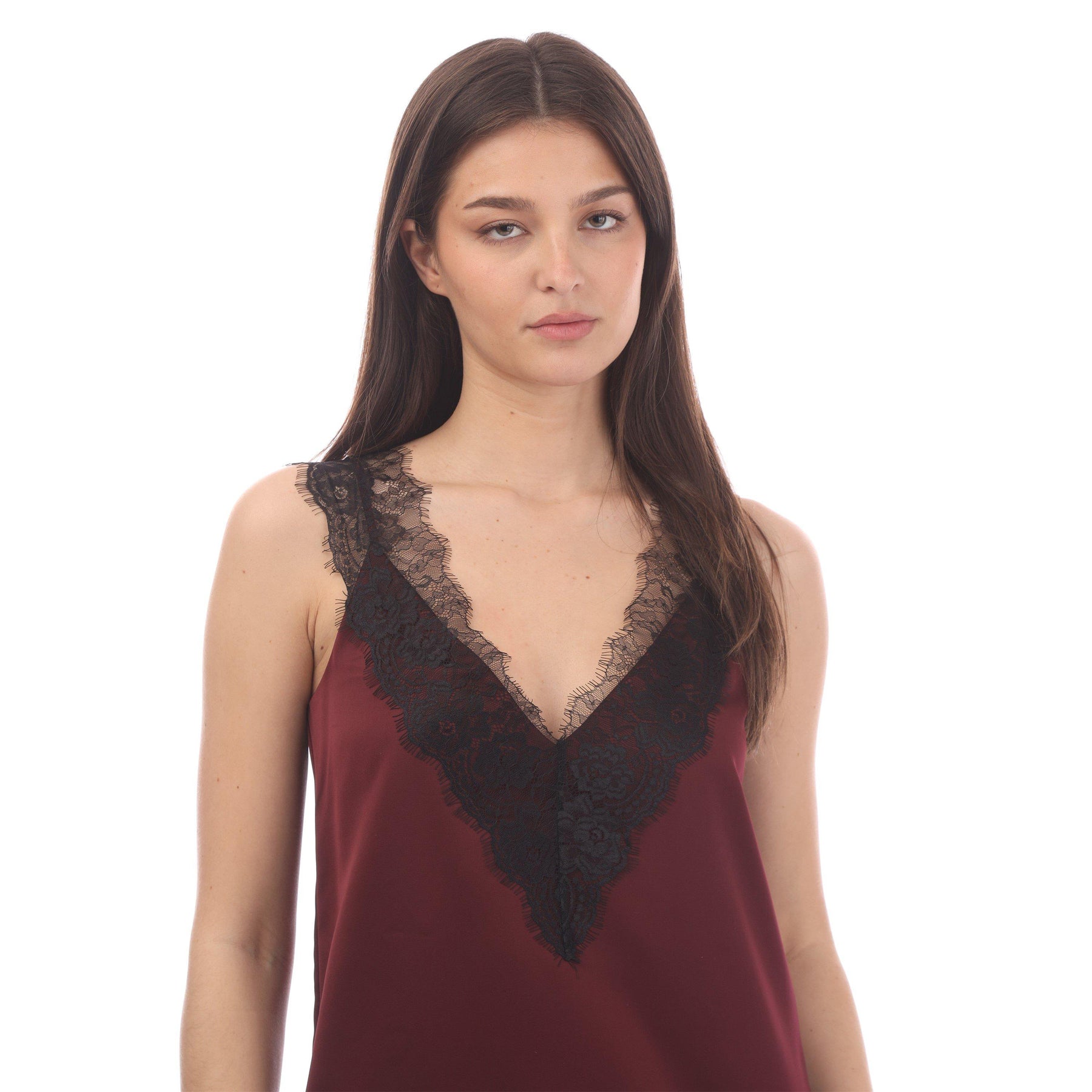Women's Belinga Satin Top, Luxurious Finish