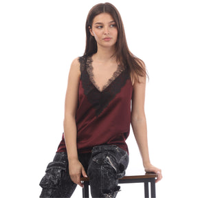Women's Belinga Satin Top, Luxurious Finish