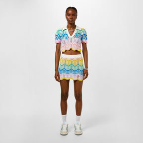 Wave Crochet Skirt
