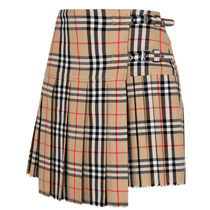 Check Wool Zoe Mini Skirt